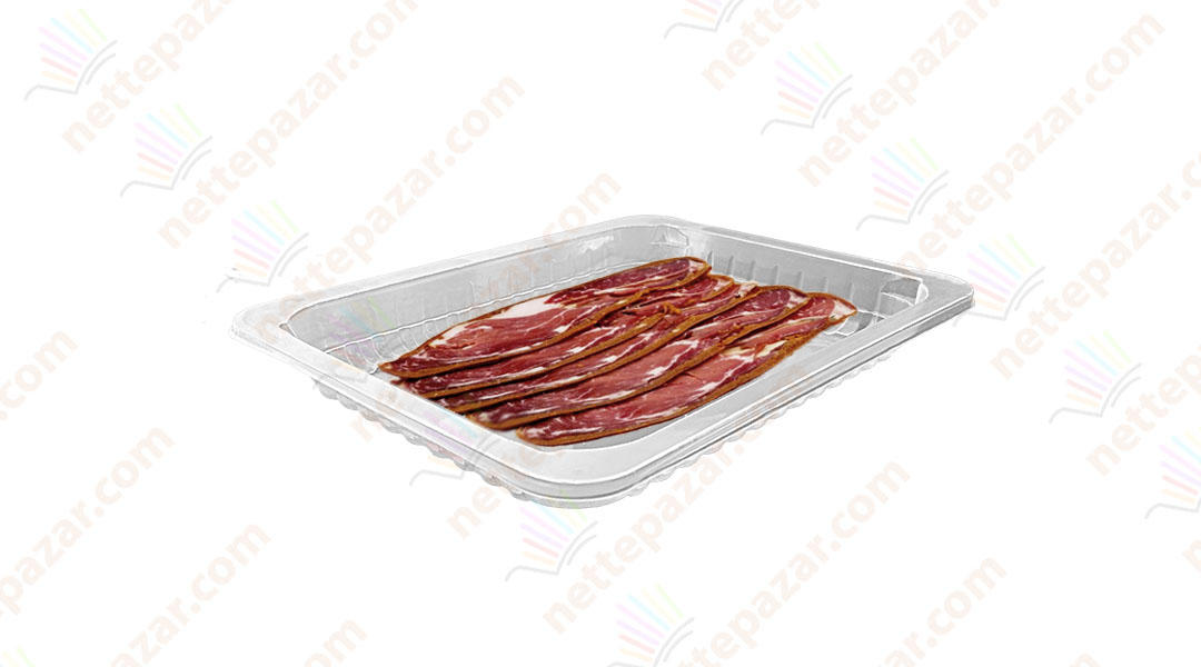 Transparent Food Tray 190x144x17 mm
