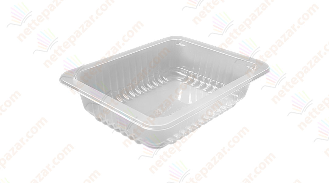 Transparent Food Tray 190x144x50 mm